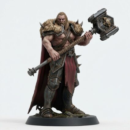 Unchained Soldier Big Hammer Look Ranger - Painted 3D Printed Miniature