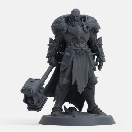 Unchained Soldier Raider Bighammerstand Raider - Gray Resin 3D Printed Miniature