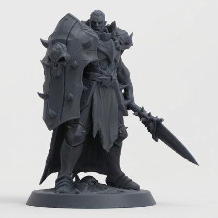 Unchainedsoldier Raider Spearguard Raider - Gray Resin 3D Printed Miniature