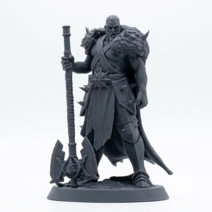 Ranger Bigaxepose - Gray Resin 3D Printed Miniature