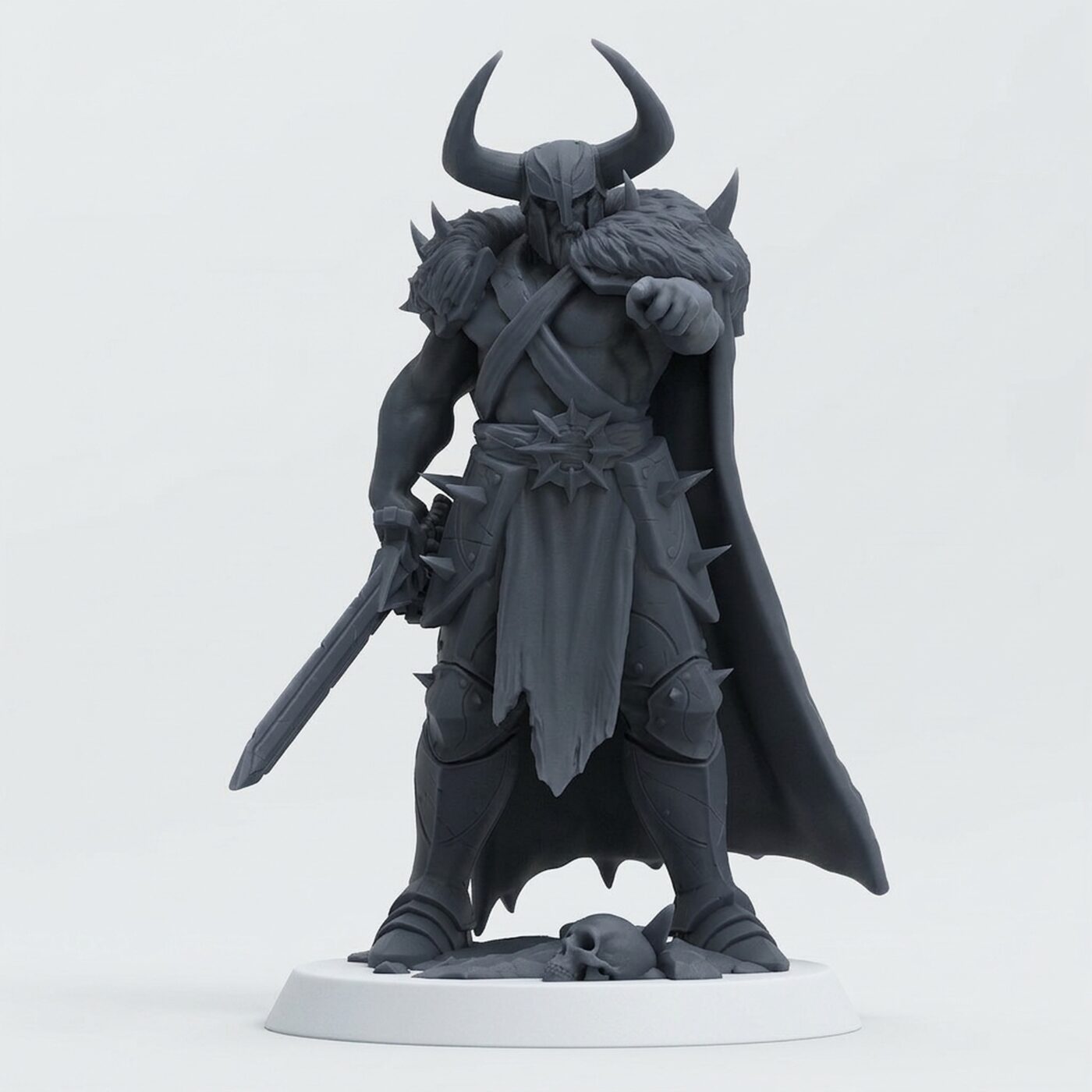 Bighammertaunt Ranger - Gray Resin 3D Printed Miniature