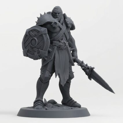 Unchainedsoldier Ranger Spearguard Ranger - Gray Resin 3D Printed Miniature