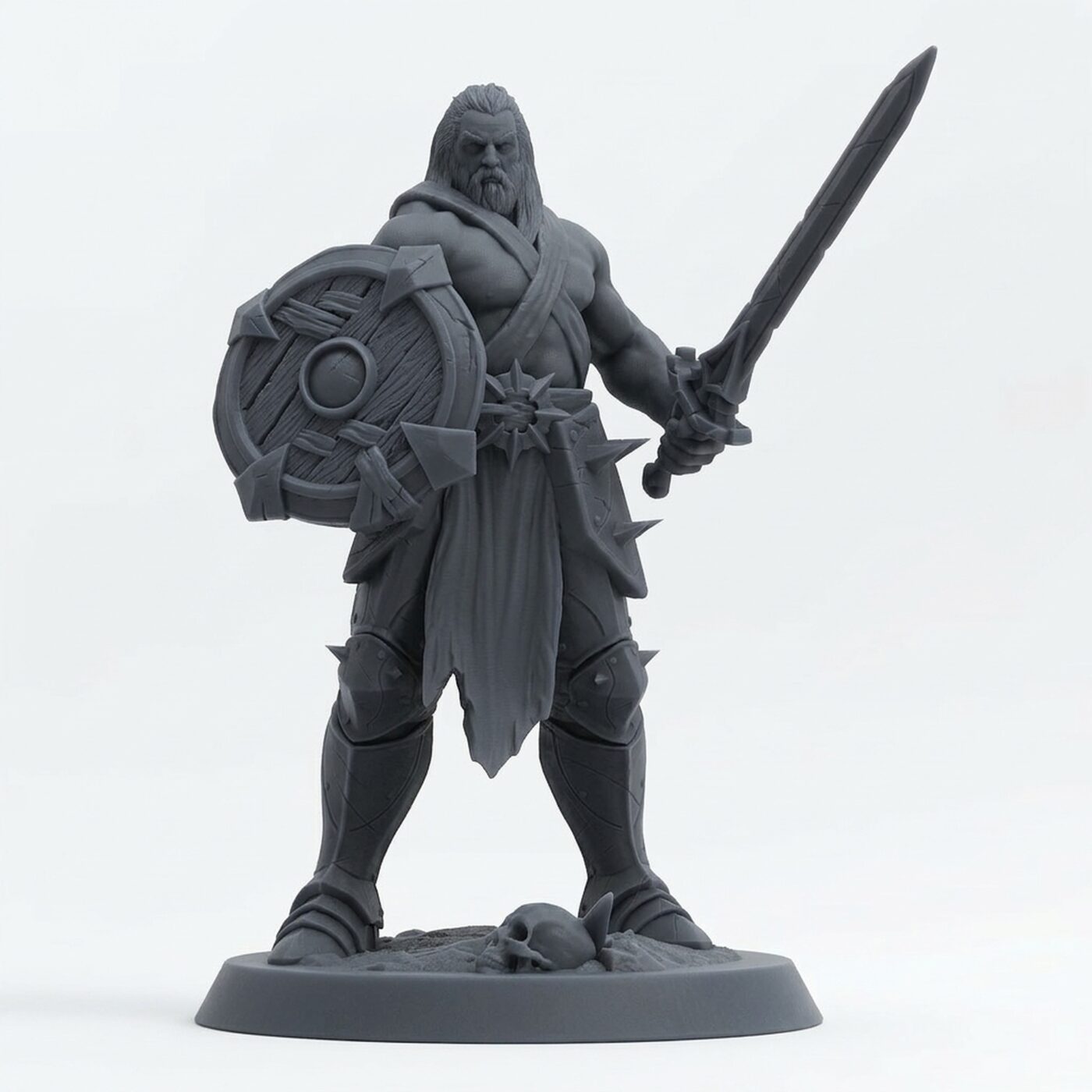 Unchainedsoldier Ranger Swordguard - Gray Resin 3D Printed Miniature