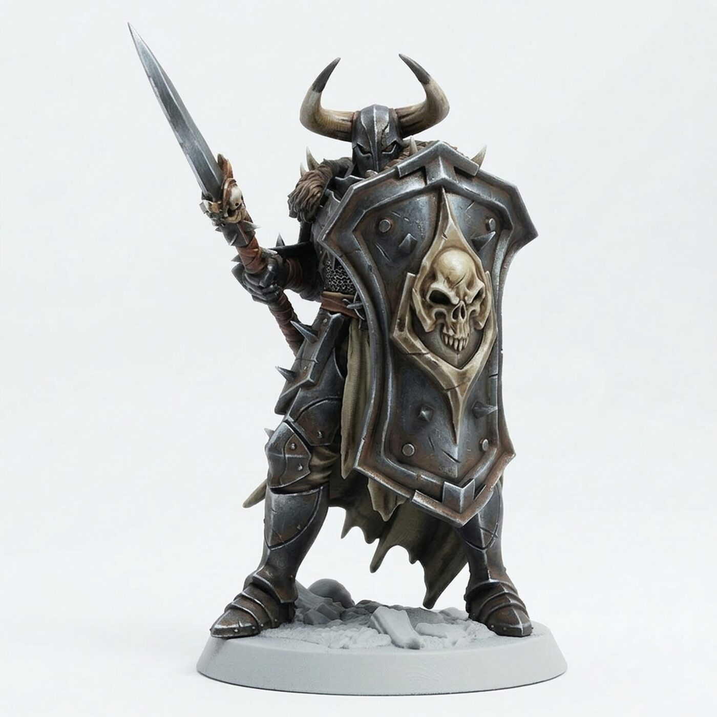 Warrior Spearblock Warrior - Painted 3D Printed Miniature