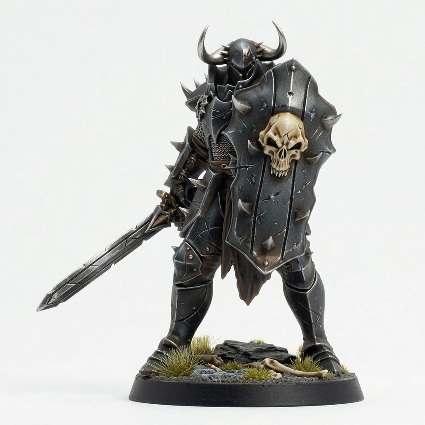 Warrior Swordblock Warrior - Painted 3D Printed Miniature