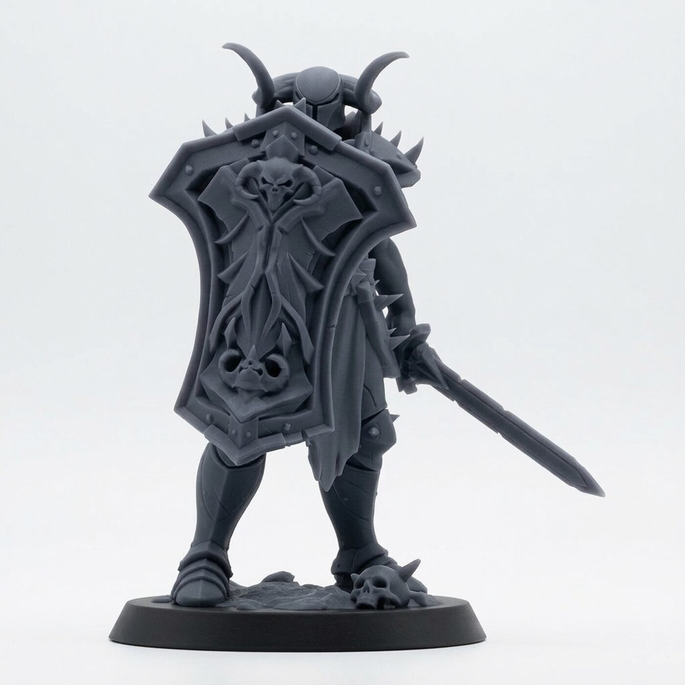 Unchained Soldier Warrior - Gray Resin 3D Printed Miniature