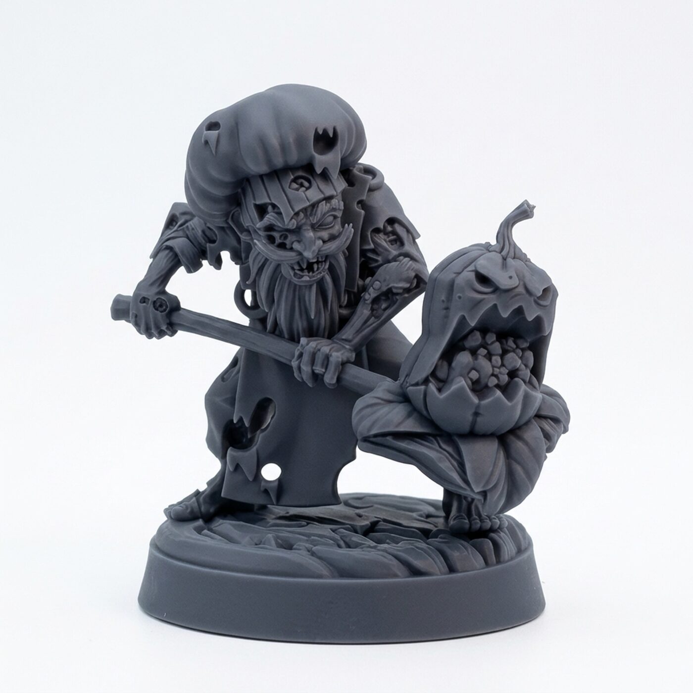 Undead Cook - Gray Resin 3D Printed Miniature