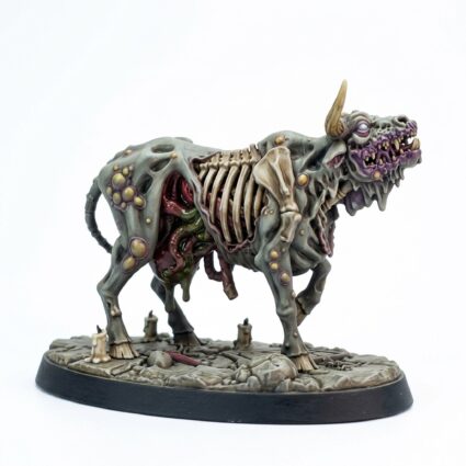 Undead Cow - Painted 3D Printed Miniature