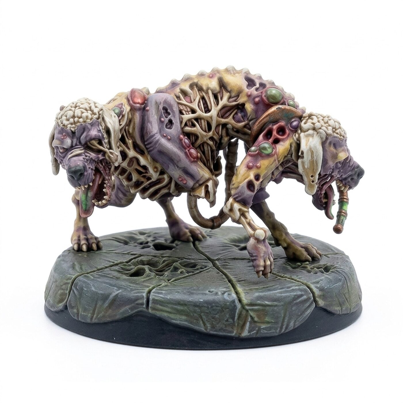 Undead Dog - Painted 3D Printed Miniature