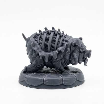 Undead Pig - Gray Resin 3D Printed Miniature