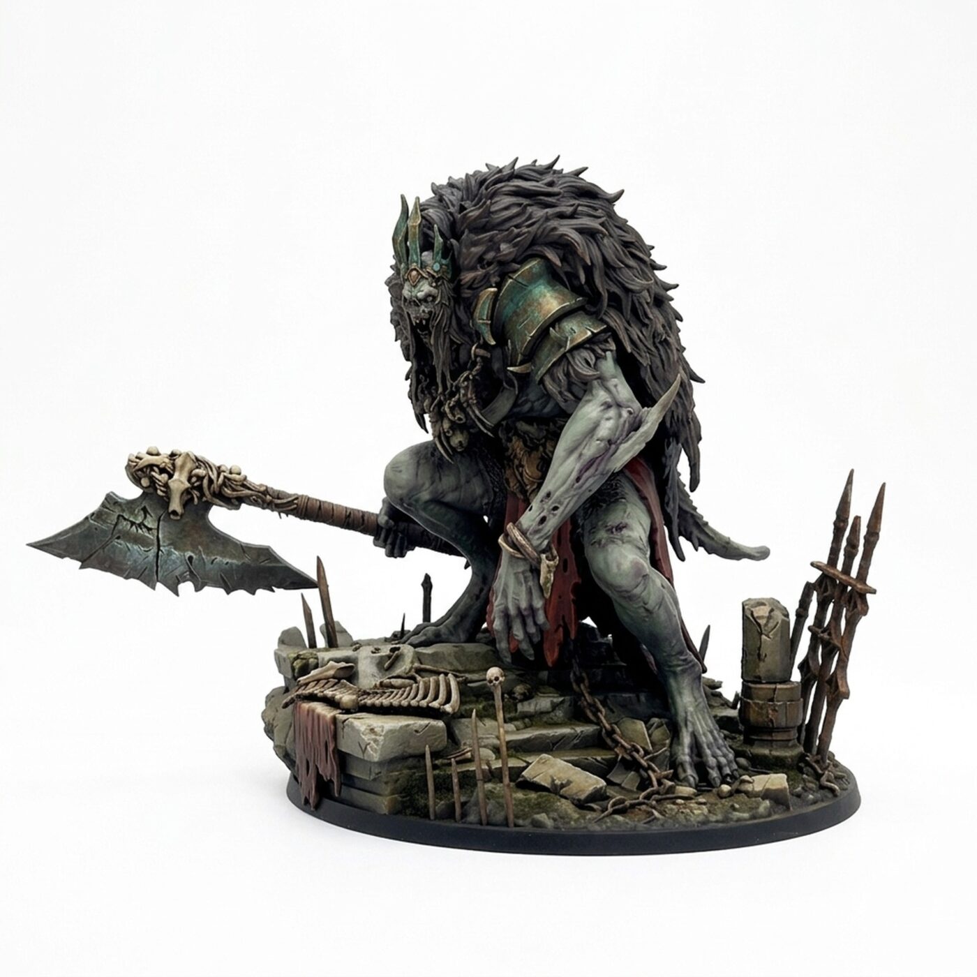 Undeadking - Painted 3D Printed Miniature