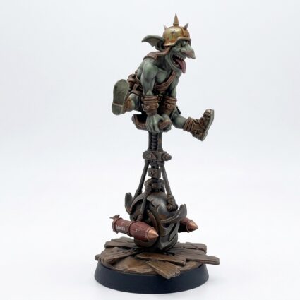 Unicycle Pose B Wild Wheelin Split - Painted 3D Printed Miniature