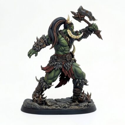 Untur Warrior Orc B - Painted 3D Printed Miniature