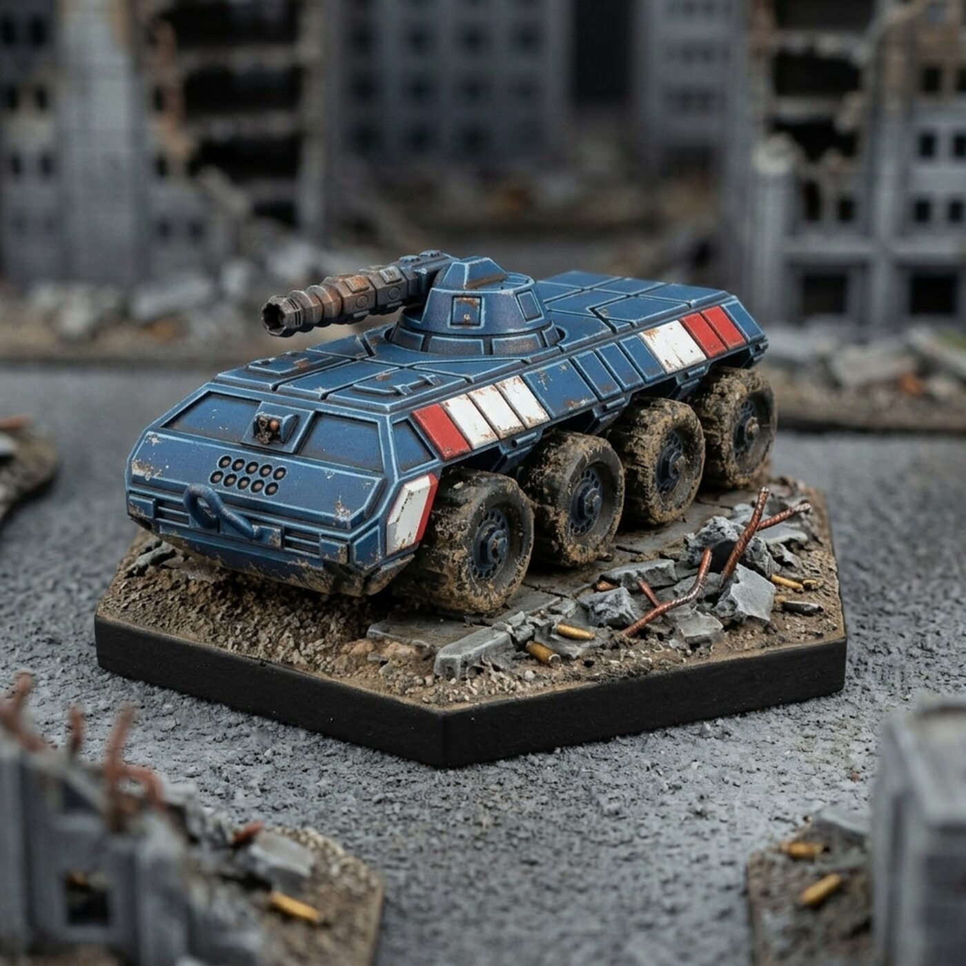 Urban Guerilla Wheeled Fighting Vehicle Painted Mech Miniature
