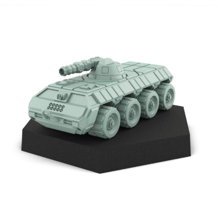 Urban Guerilla Wheeled Fighting Vehicle 3D Printed Mech Miniature
