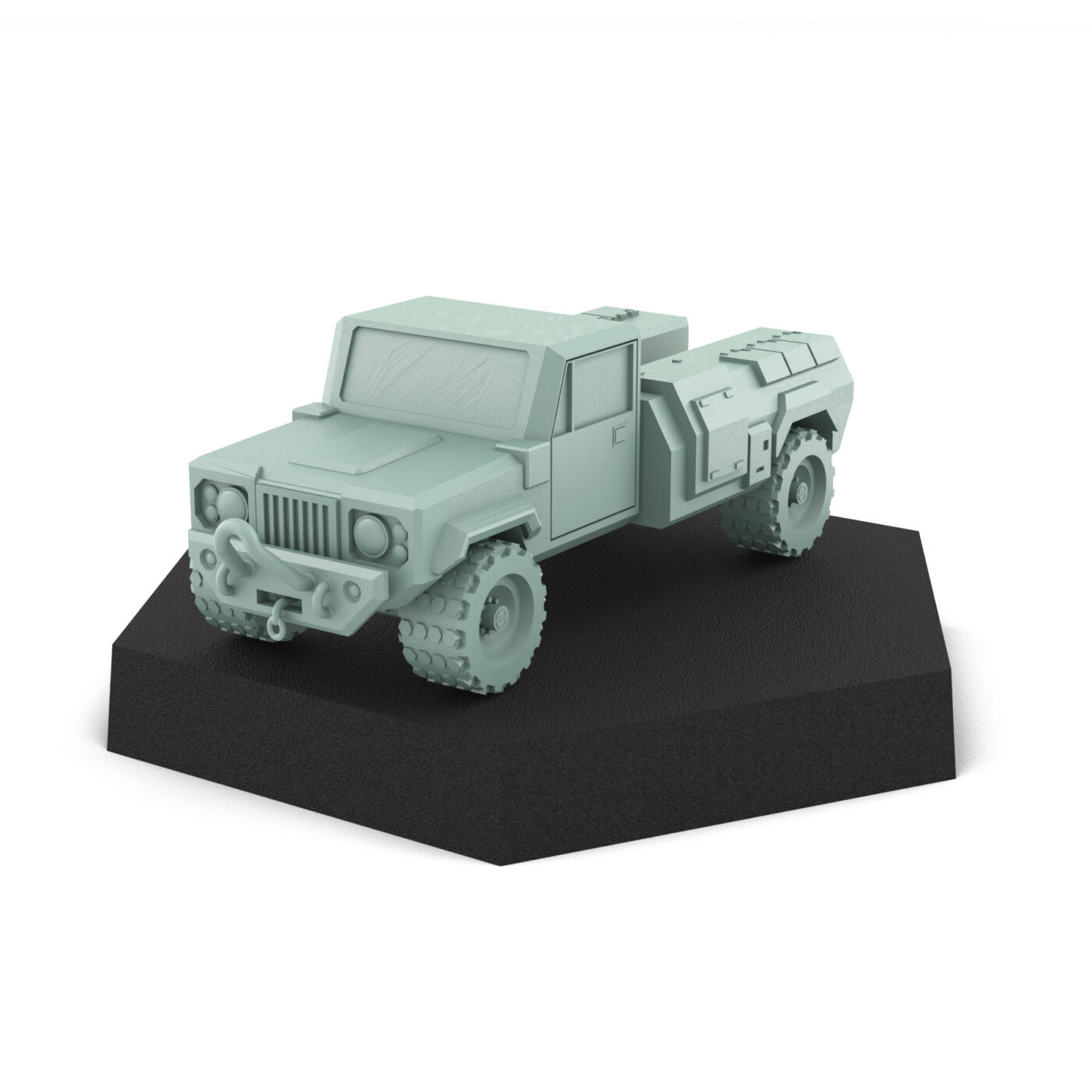 Utility Truck 3D Printed Mech Miniature