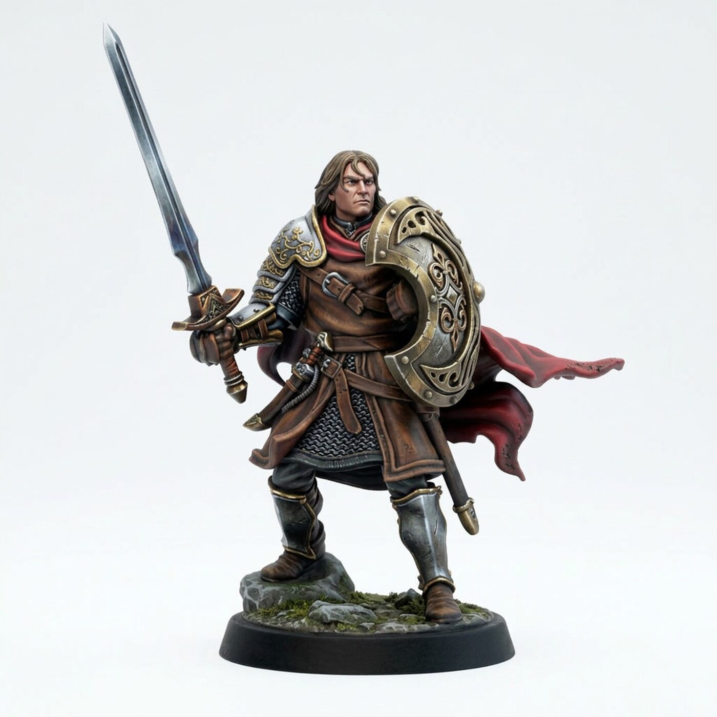 Varyon Knight of the Black Moon - Painted 3D Printed Miniature