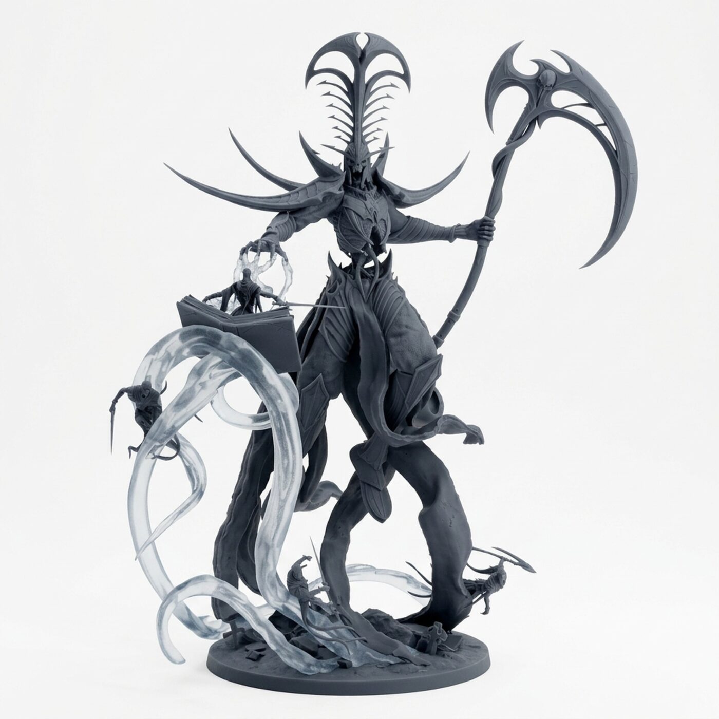 Velkaranthefallen - Gray Resin 3D Printed Miniature