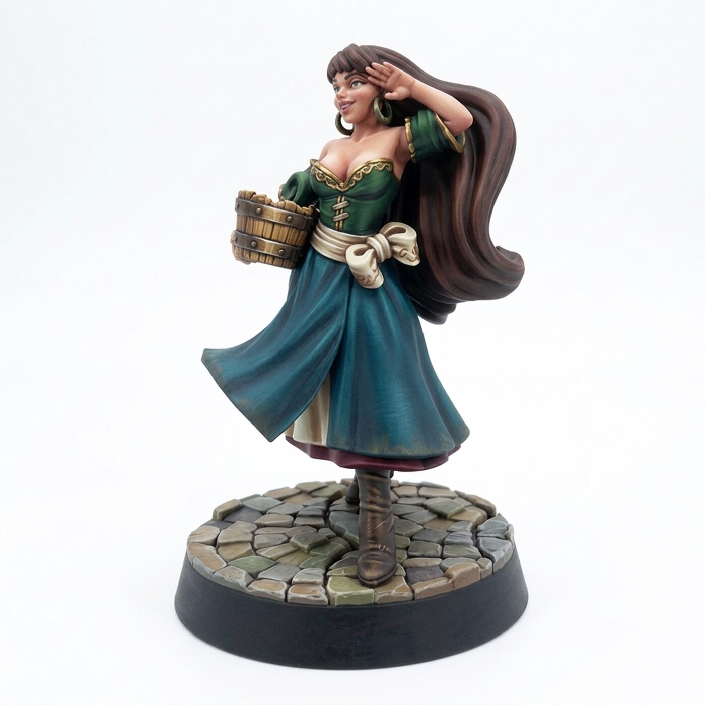 Victoria Flirting - Painted 3D Printed Miniature