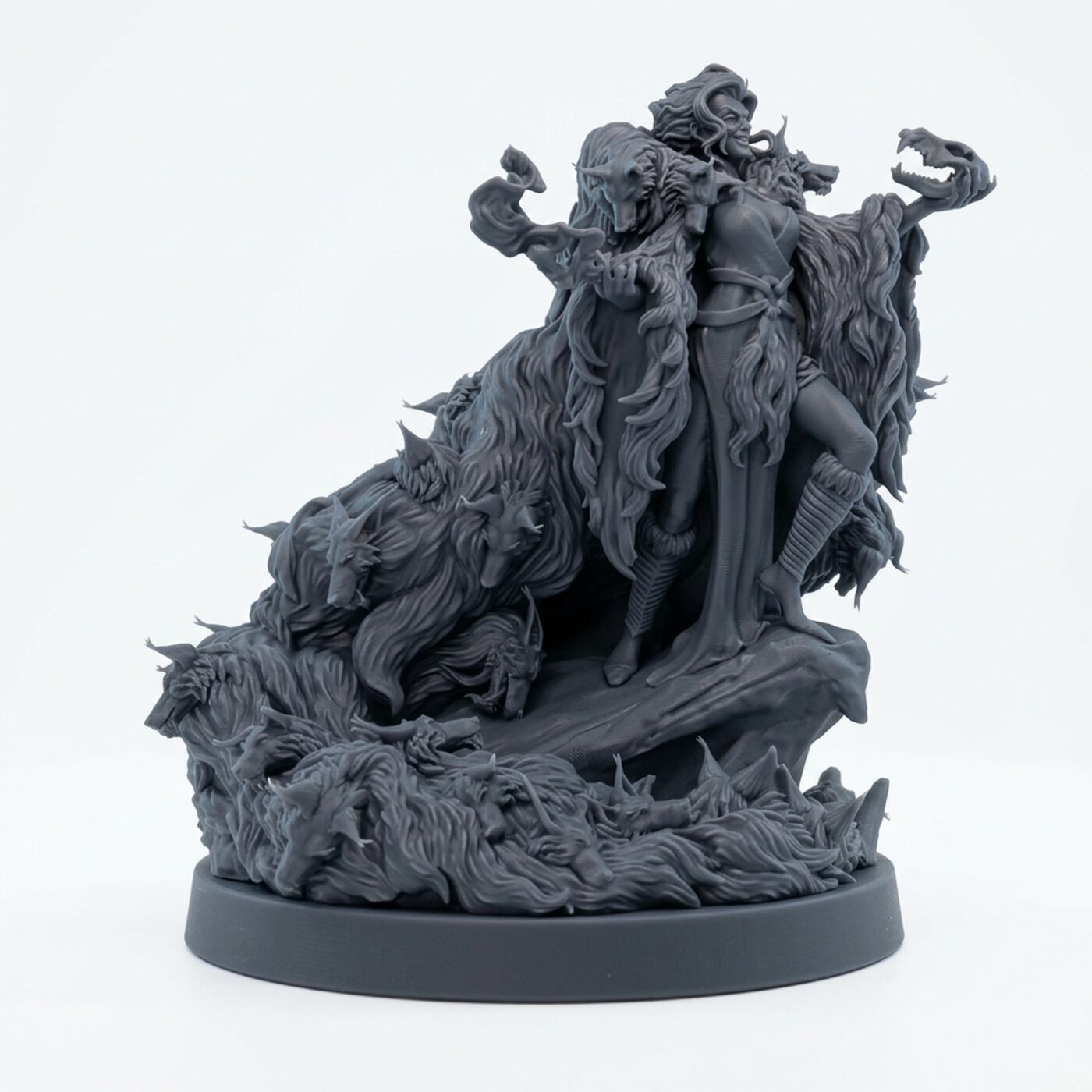 Viella De Vi - Gray Resin 3D Printed Miniature