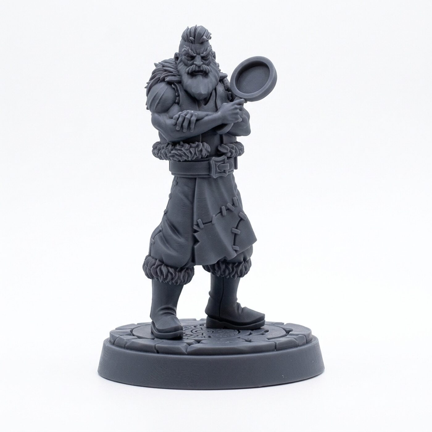 Viking Inkeeper - Gray Resin 3D Printed Miniature