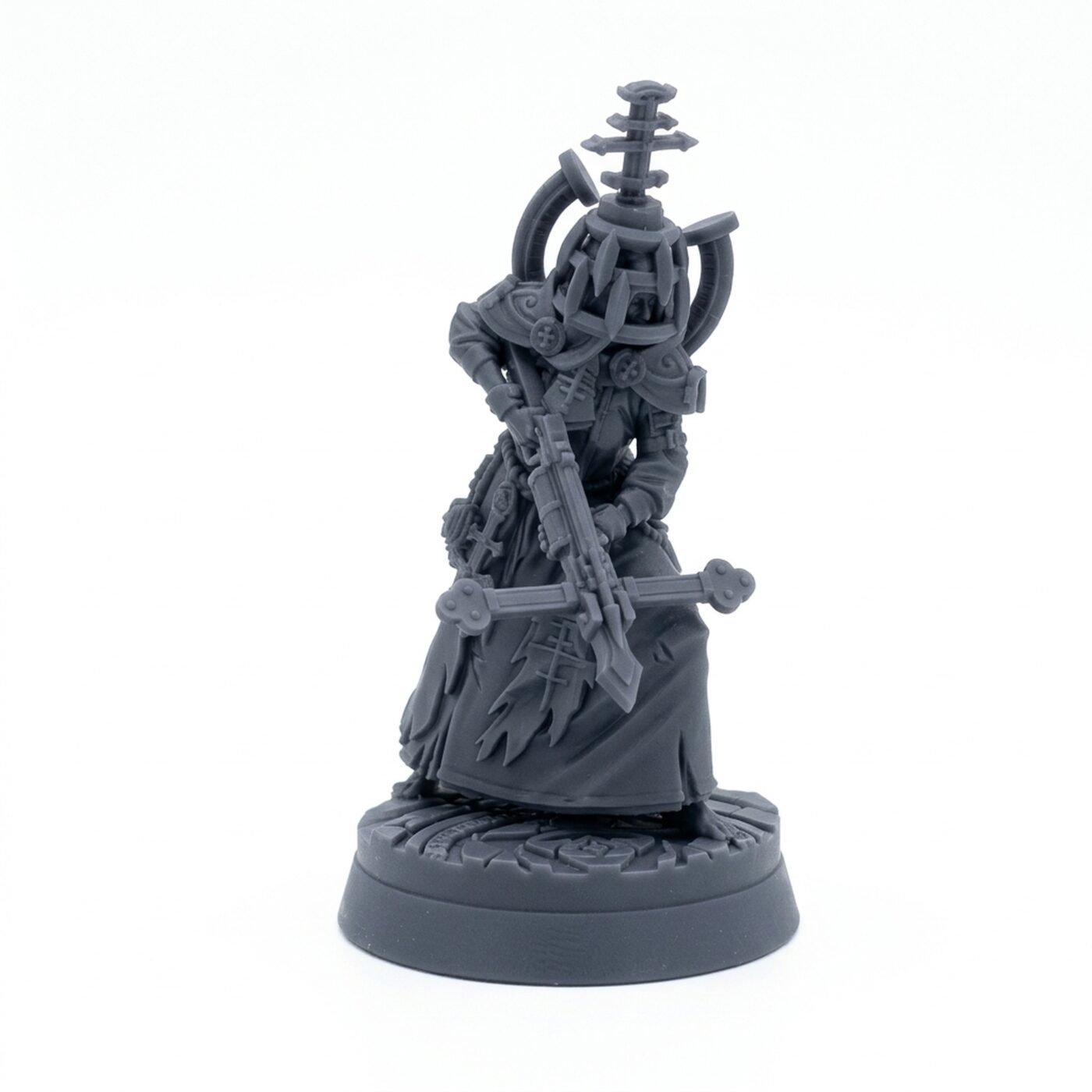 Vile Nun A - Gray Resin 3D Printed Miniature