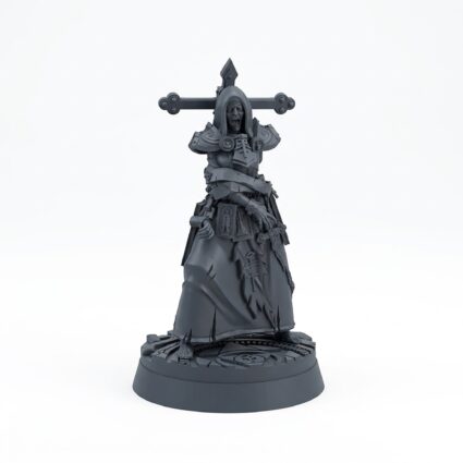 Vile Nun G - Gray Resin 3D Printed Miniature