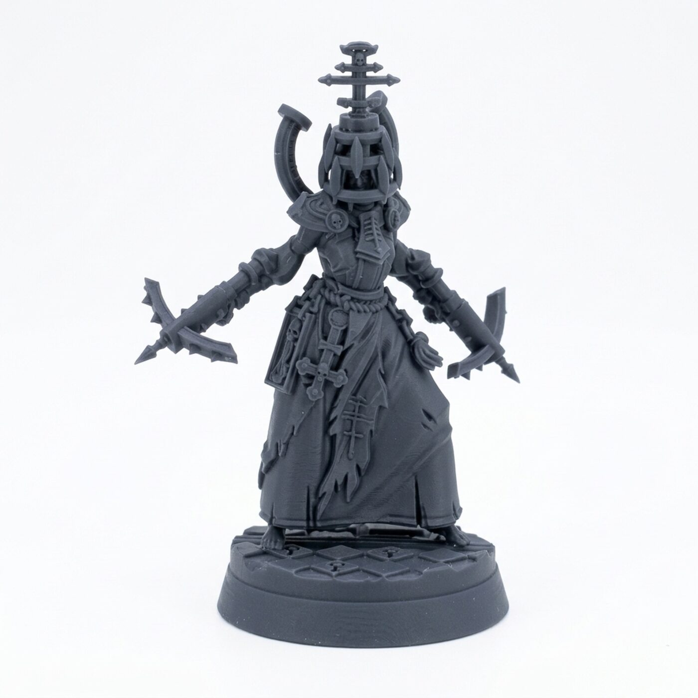 Vile Nun H - Gray Resin 3D Printed Miniature