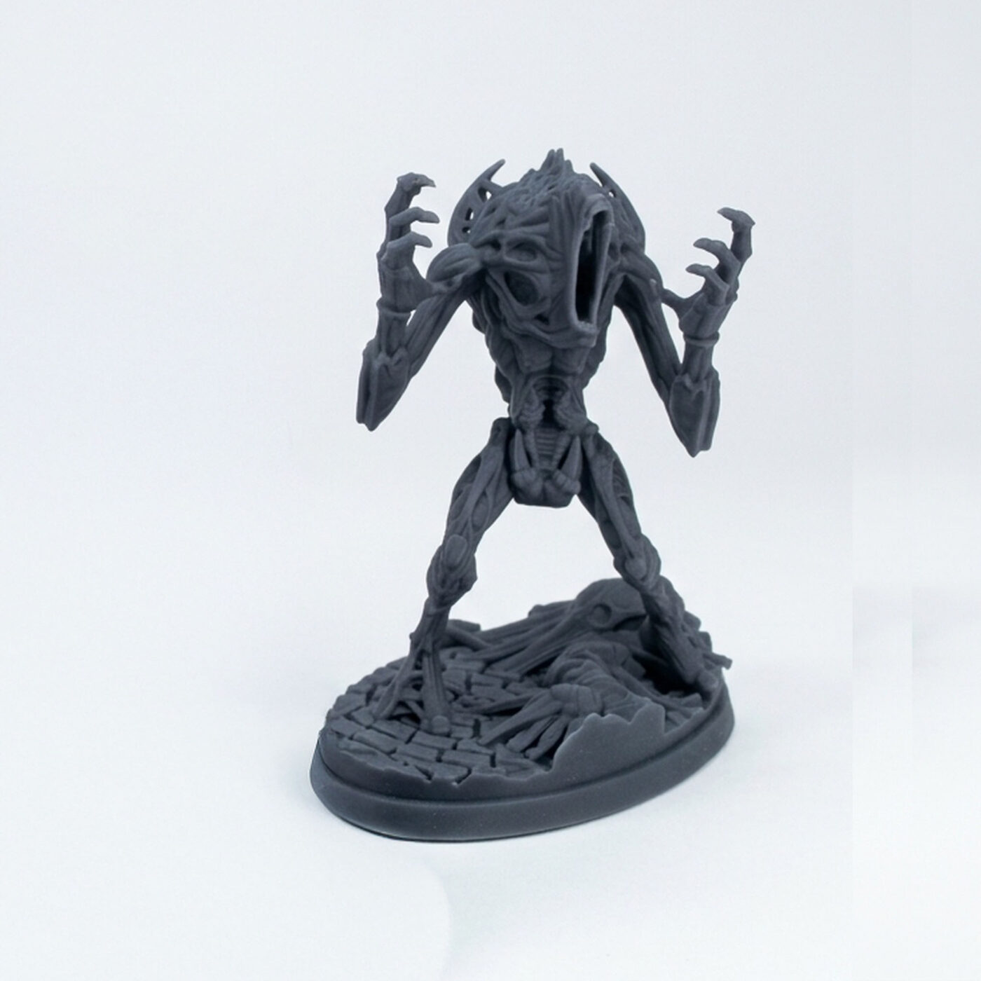 Voidfearmonger B - Gray Resin 3D Printed Miniature