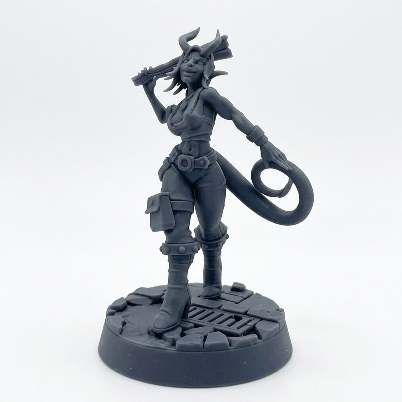 Vorlach Brawling Menace - Gray Resin 3D Printed Miniature