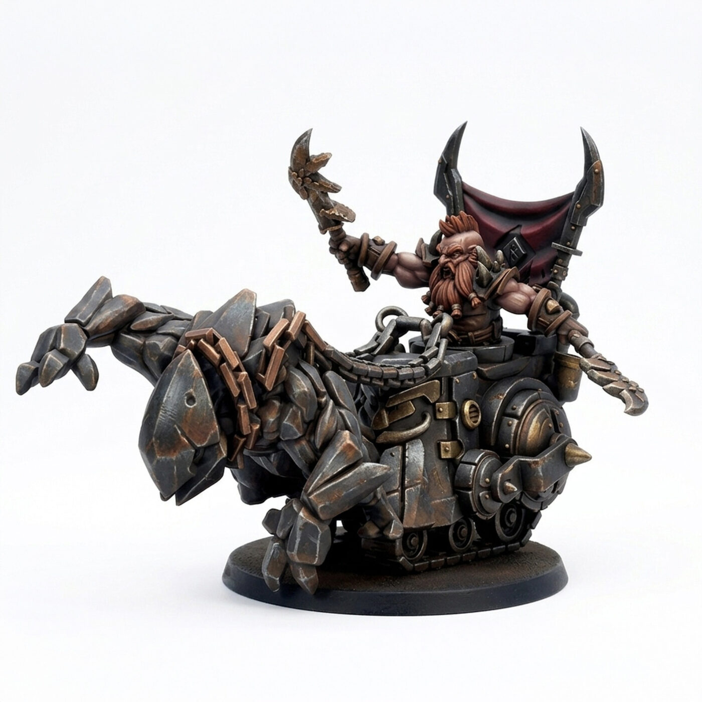 Vulcanic Carriage A - Painted 3D Printed Miniature