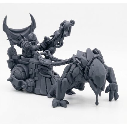 Vulcanic Carriage B - Gray Resin 3D Printed Miniature