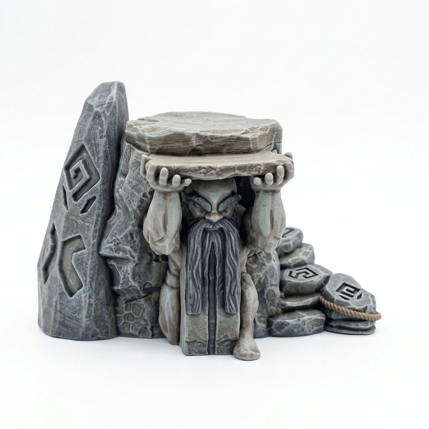 Vulcanic Terrain - Painted 3D Printed Miniature