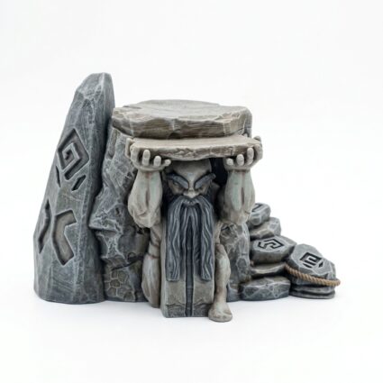 Vulcanic Terrain - Painted 3D Printed Miniature