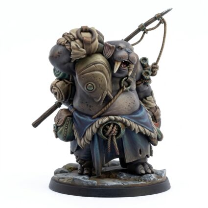 Walrus Fisher - Painted 3D Printed Miniature
