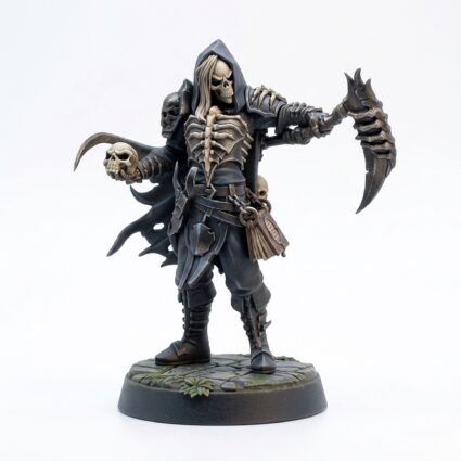 Warlock Death Wizard - Painted 3D Printed Miniature