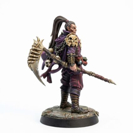 Warlock Scythe Gripping - Painted 3D Printed Miniature