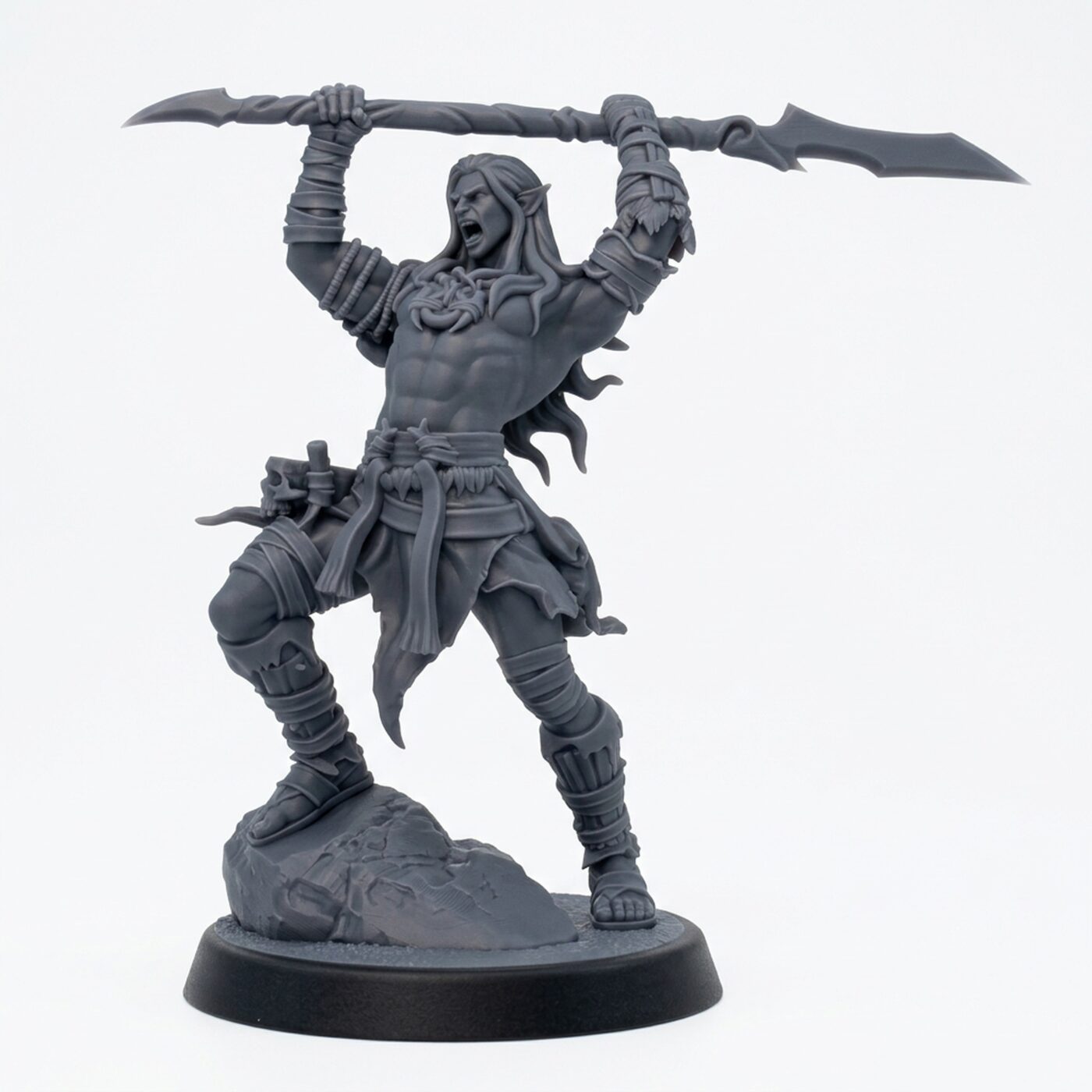 Whisperwood Guardian D - Gray Resin 3D Printed Miniature