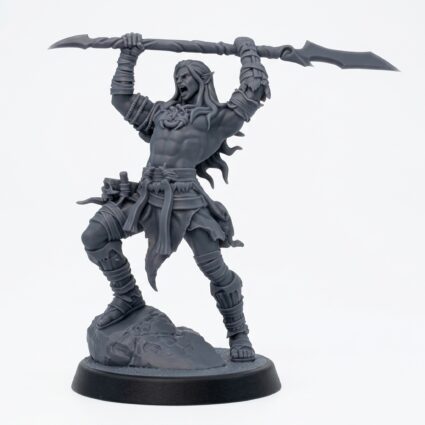 Whisperwood Guardian D - Gray Resin 3D Printed Miniature