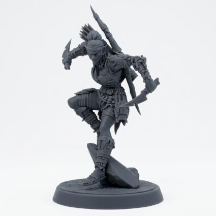 Whisperwood Ranger - Gray Resin 3D Printed Miniature