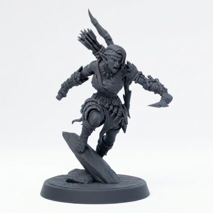 Whisperwood Ranger D - Gray Resin 3D Printed Miniature