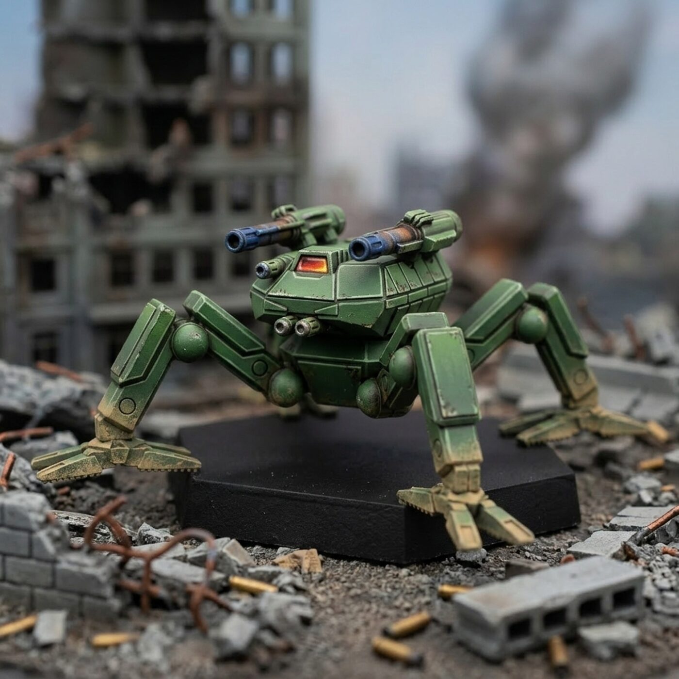 Wolf Spider Quad Mech Miniature Painted Mech Miniature