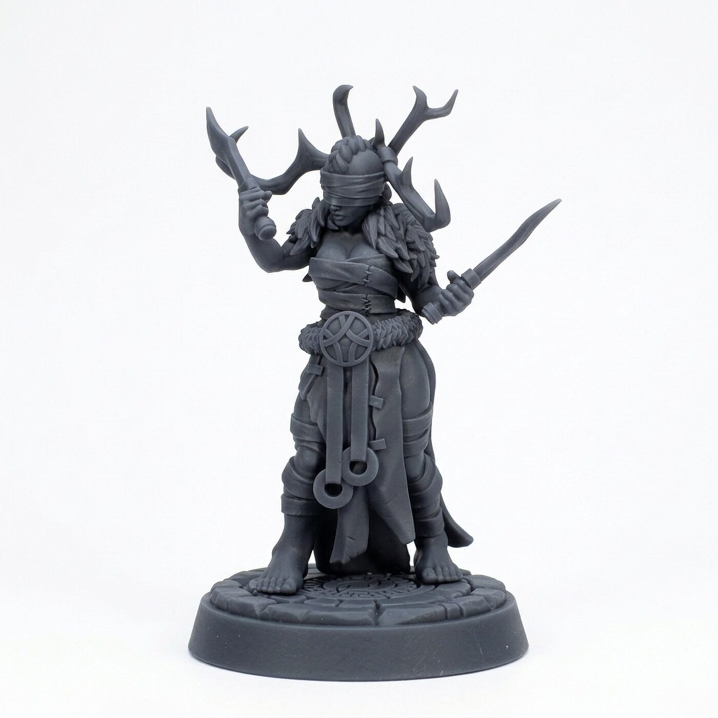 Woman Oracle - Gray Resin 3D Printed Miniature