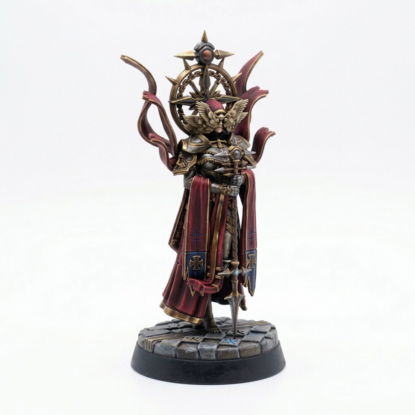 Wrathful Abbess - Painted 3D Printed Miniature