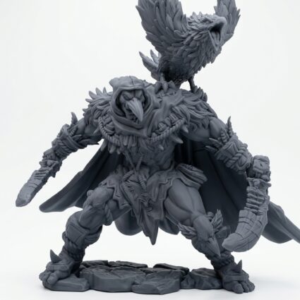 Xago Rogueorc - Gray Resin 3D Printed Miniature