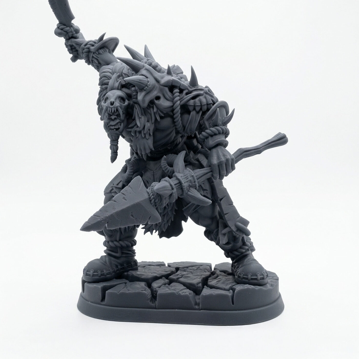 Yarbeasthunter B - Gray Resin 3D Printed Miniature