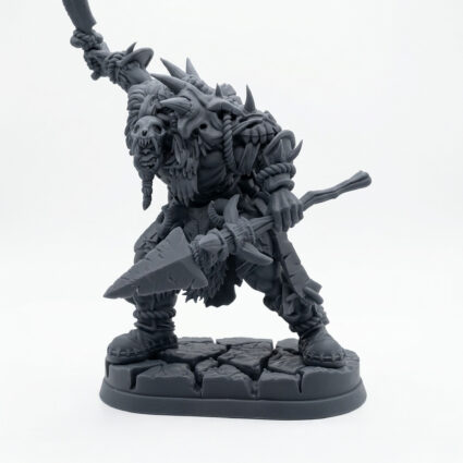 Yarbeasthunter B - Gray Resin 3D Printed Miniature