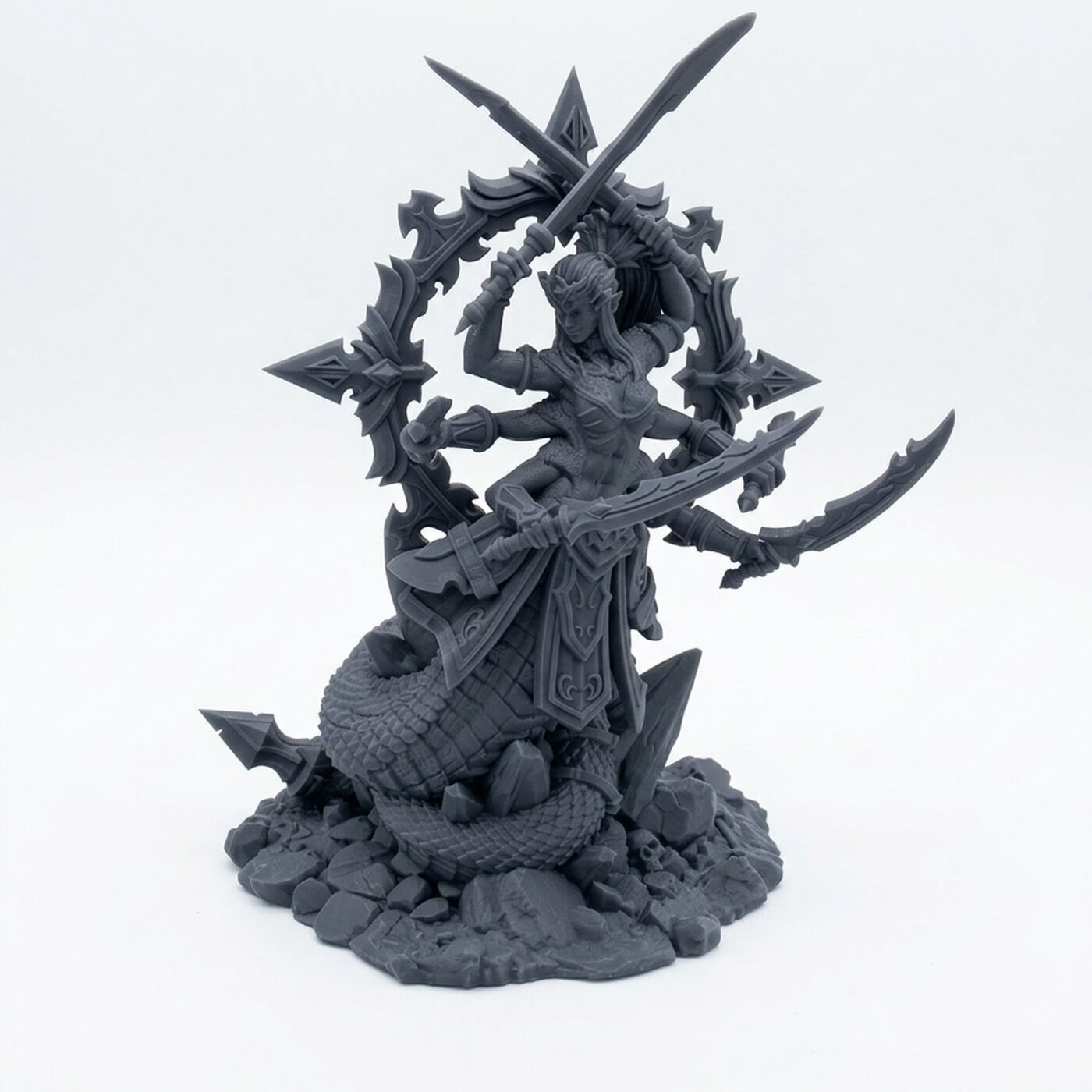 Yuddrakh Skin Shedder - Gray Resin 3D Printed Miniature