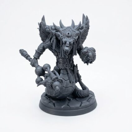 Yuddrakh Warlock A - Gray Resin 3D Printed Miniature