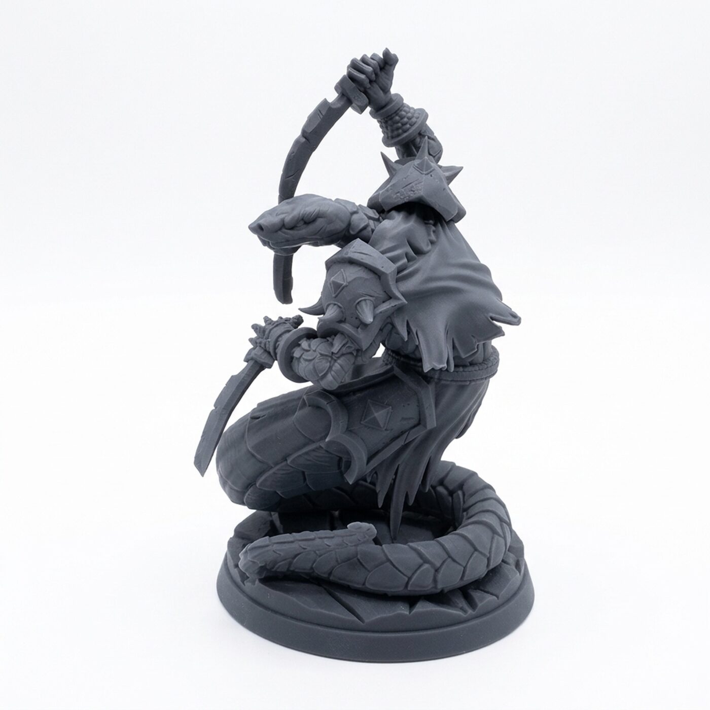 Yuddrakhwarrior B - Gray Resin 3D Printed Miniature